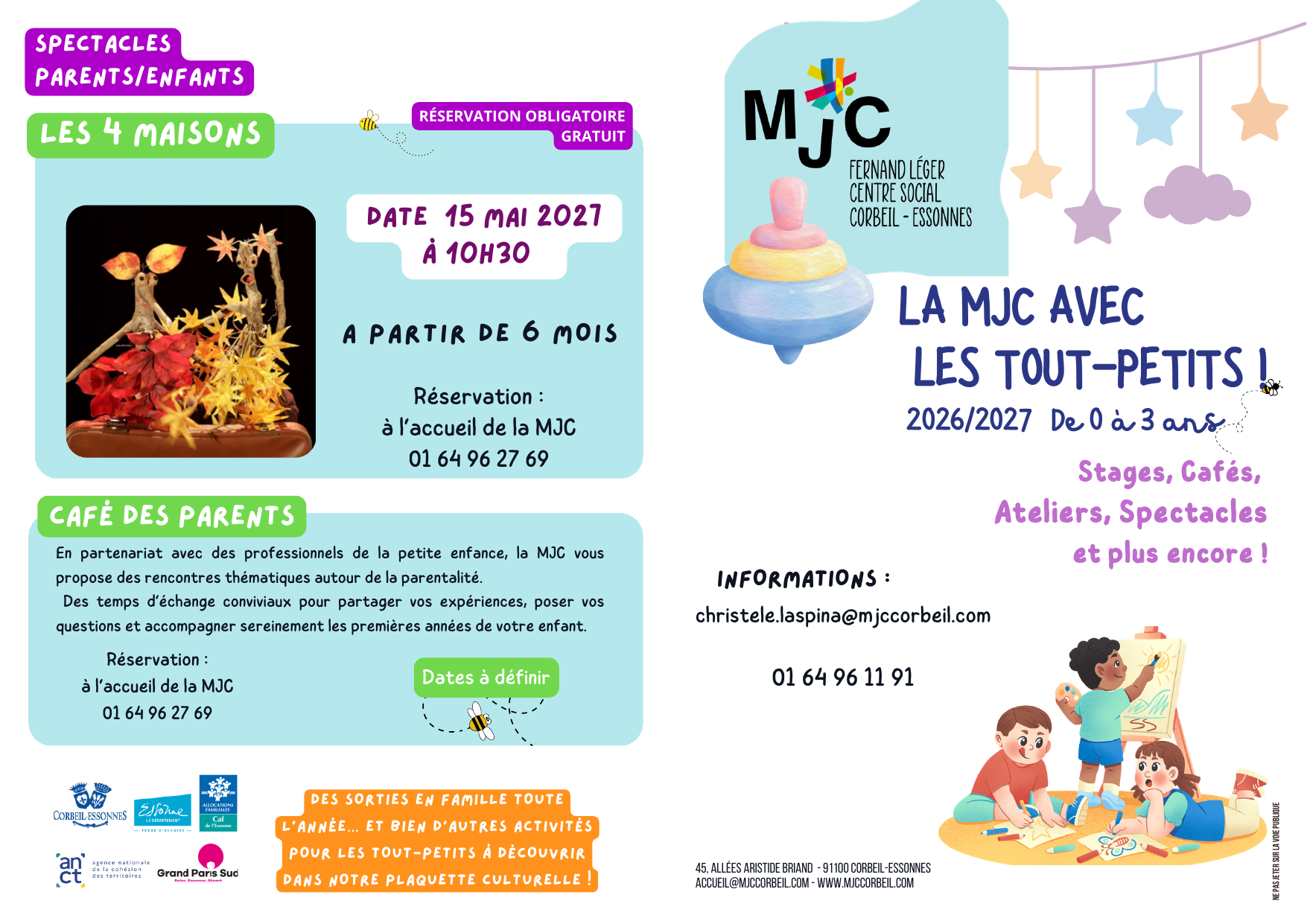 Dépliant — La MJC des tout-petits