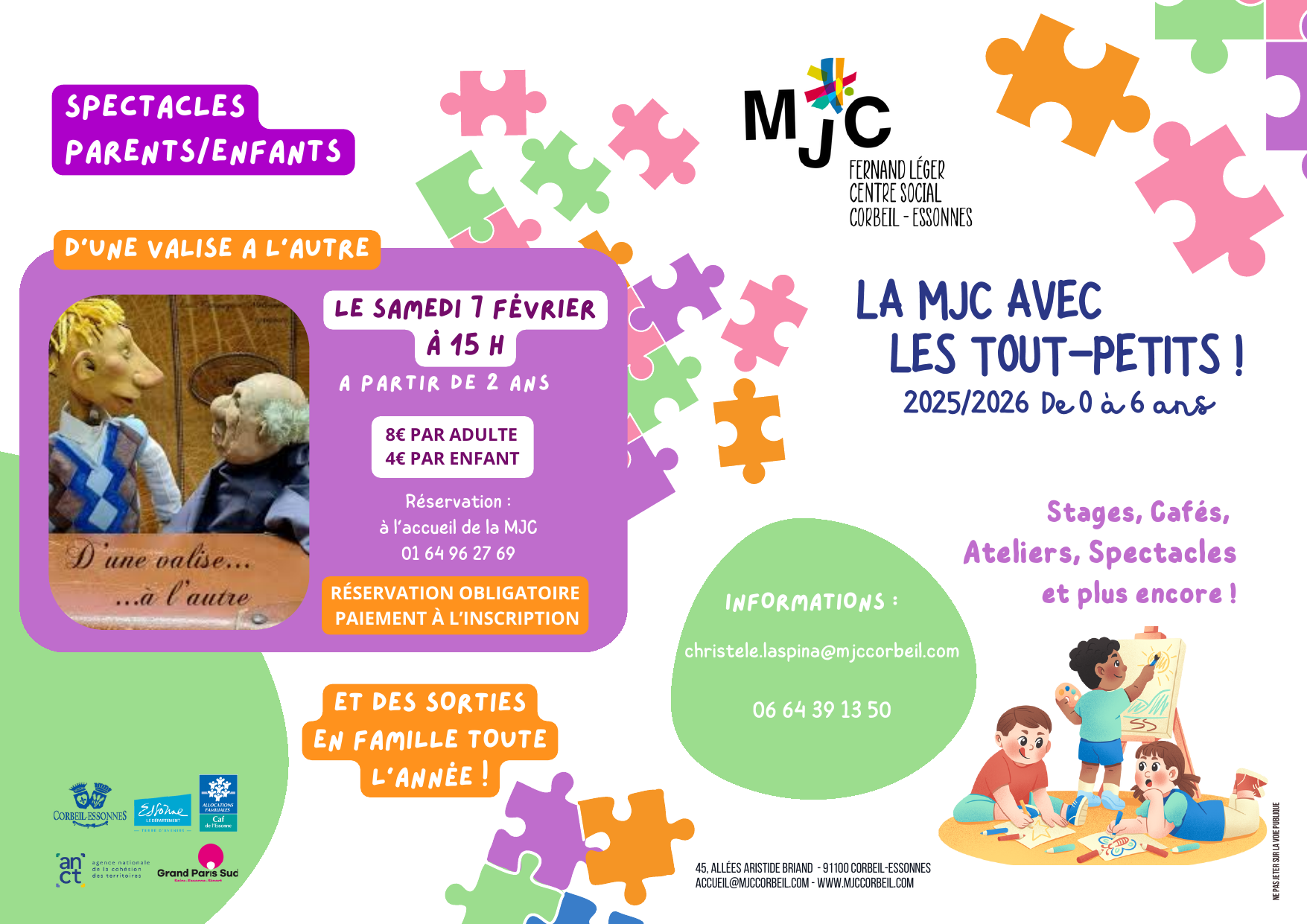 Dépliant — La MJC avec les tout-petits